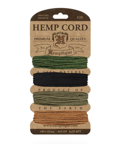 Hemptique 1mm Hemp Cord Cards