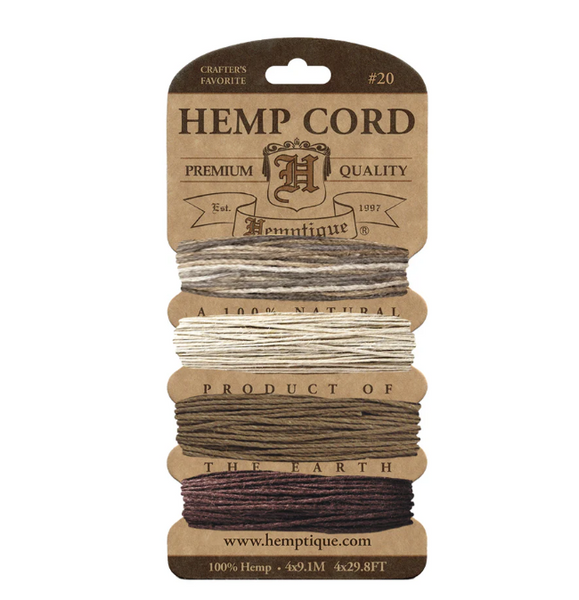 Hemptique 1mm Hemp Cord Cards