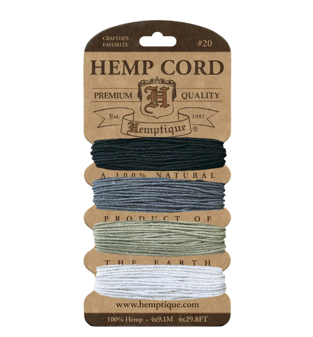 Hemptique 1mm Hemp Cord Cards