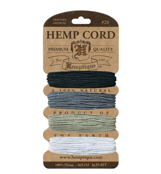 Hemptique 1mm Hemp Cord Cards