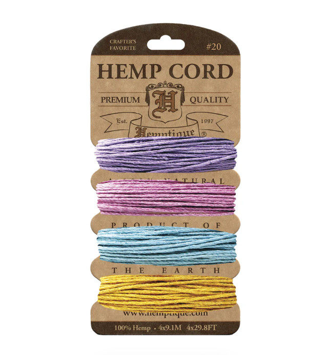 Hemptique 1mm Hemp Cord Cards