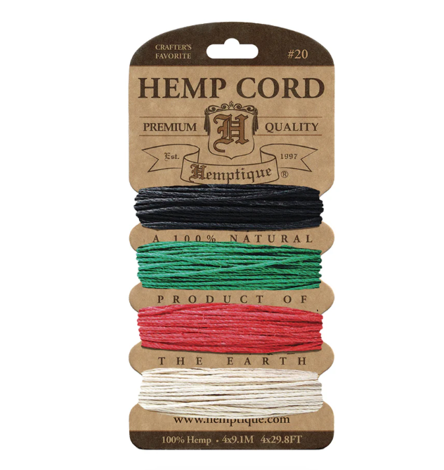 Hemptique 1mm Hemp Cord Cards