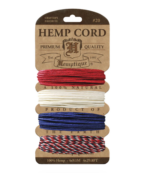 Hemptique 1mm Hemp Cord Cards