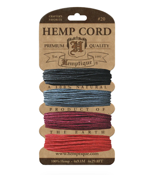 Hemptique 1mm Hemp Cord Cards