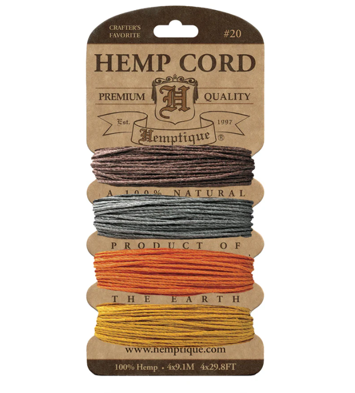 Hemptique 1mm Hemp Cord Cards