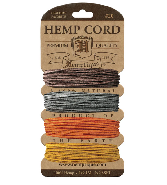 Hemptique 1mm Hemp Cord Cards
