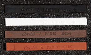 Conte Set of 4 Assorted Matchbox Sketching Crayons