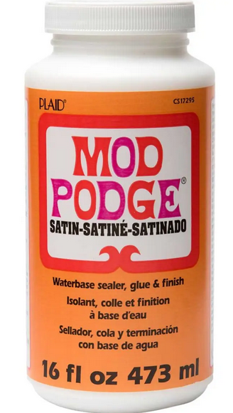 Plaid Satin Mod Podge