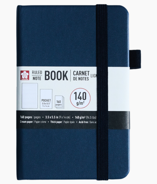 Sakura Hardcover Ruled Pocket Notebooks