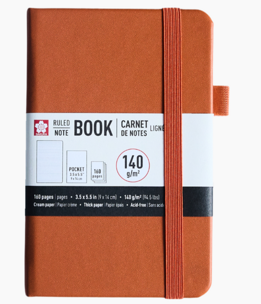 Sakura Hardcover Ruled Pocket Notebooks