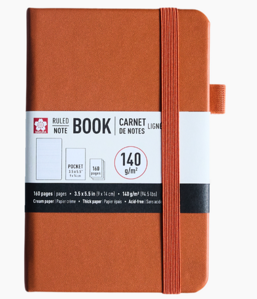 Sakura Hardcover Ruled Pocket Notebooks