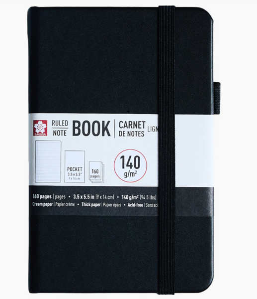 Sakura Hardcover Ruled Pocket Notebooks