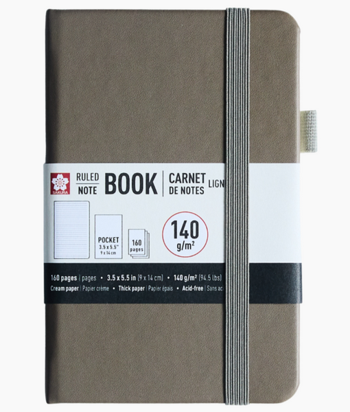 Sakura Hardcover Ruled Pocket Notebooks