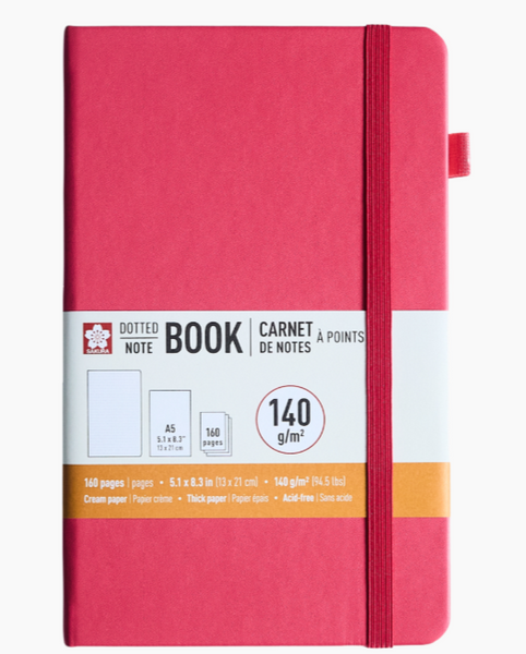 Sakura Hardcover A5 Dotted Notebooks