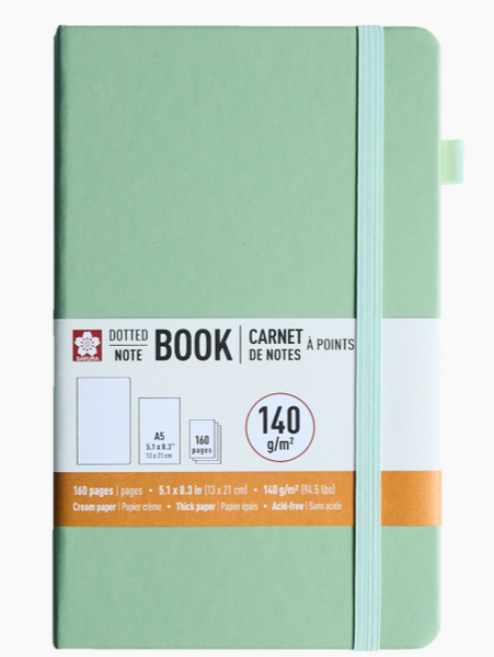 Sakura Hardcover A5 Dotted Notebooks