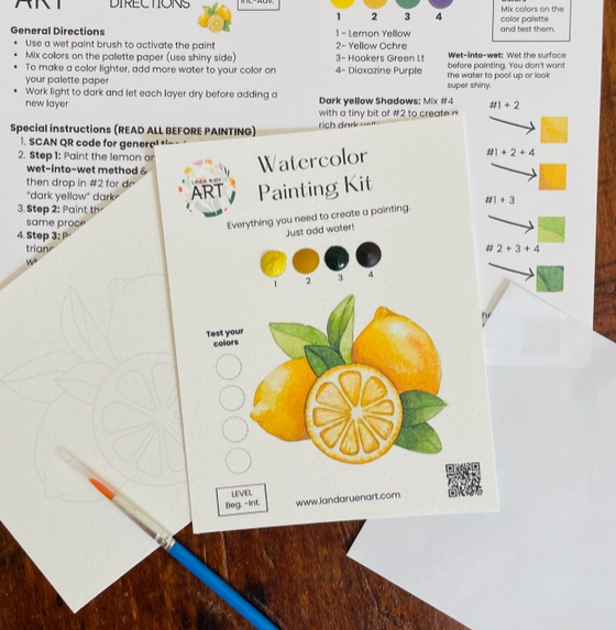 Landa Ruen Watercolor Painting Kits