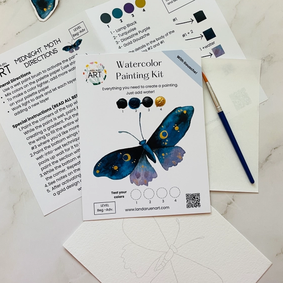 Landa Ruen Watercolor Painting Kits