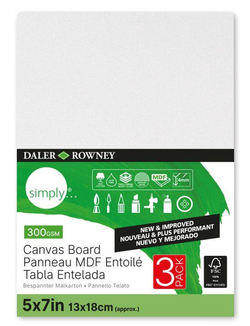 Daler Rowney Simply Canvas Panel Sets