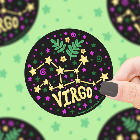 Sticker Zodiac Virgo Holographic