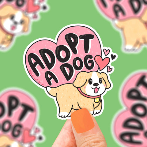 Sticker Adopt a Dog