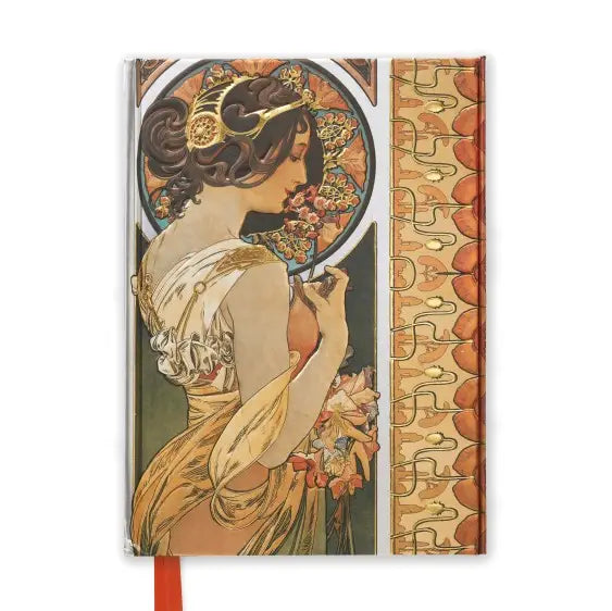 Flame Tree Publishing Alphones Mucha Foiled Journal
