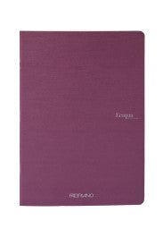 Notebook 5.5"x8.3" Staple-Bound Lined Wine