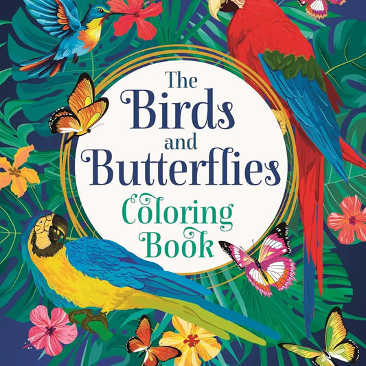 Texas Bookman Birds and Butterflies Coloring Book