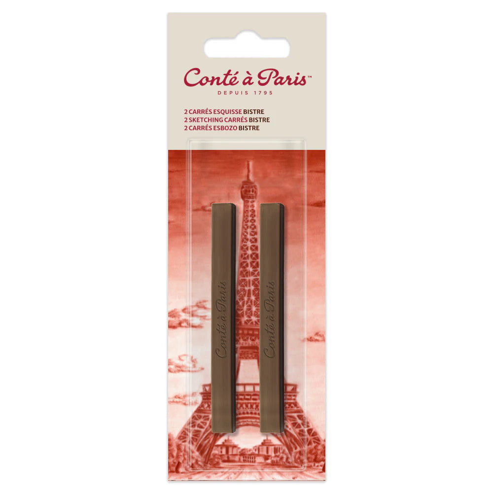 Conte Set of 2 Pierre Noire Sketch Carre Crayons