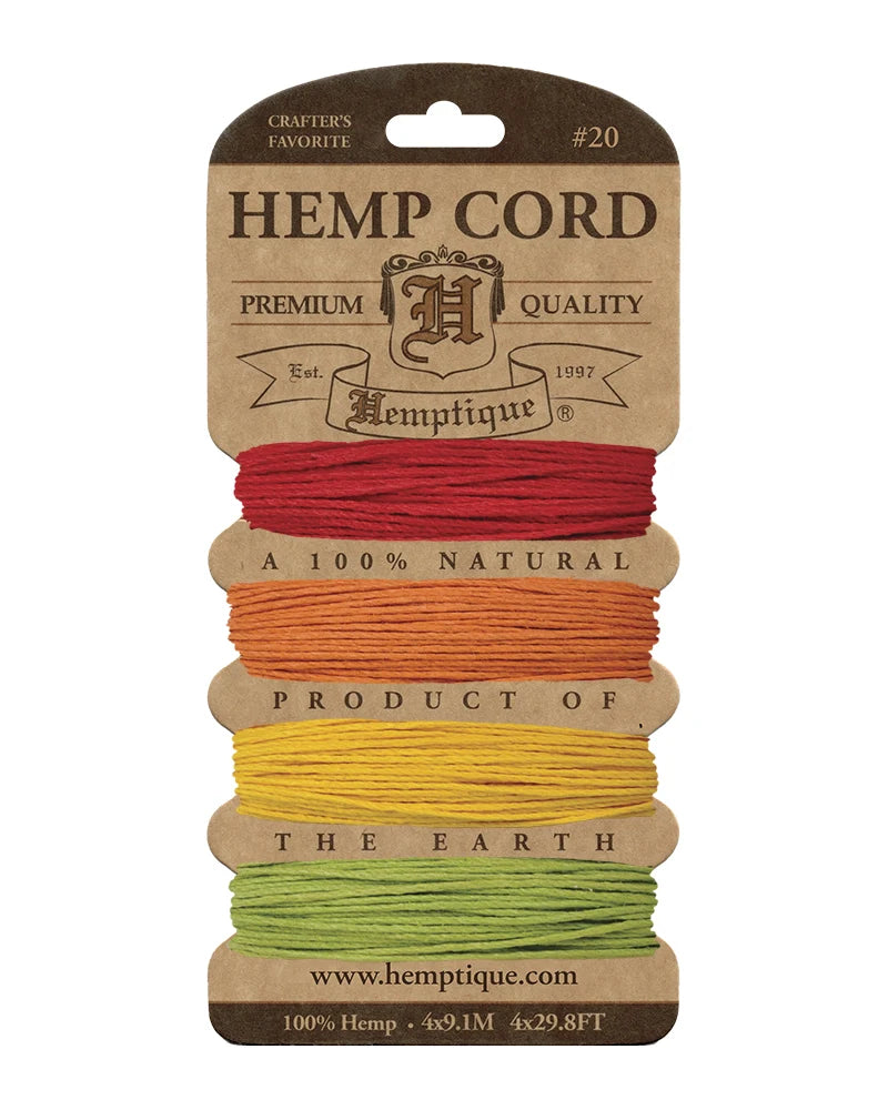 Hemptique 1mm Hemp Cord Cards