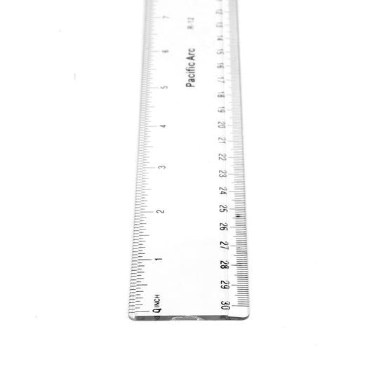 Pacific Arc Clear Plastic Rulers