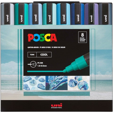Posca 8-Color Paint Marker Sets