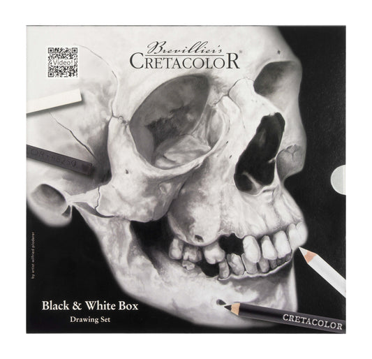 Cretacolor 25 Piece Limited Edition Black and White Box Set