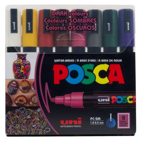 Posca 8-Color Paint Marker Sets
