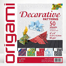 Folia 50 Sheet 6in x 6in Origami Paper Packs