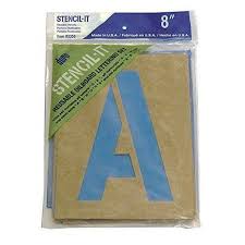 Alphabet Stencils 8"