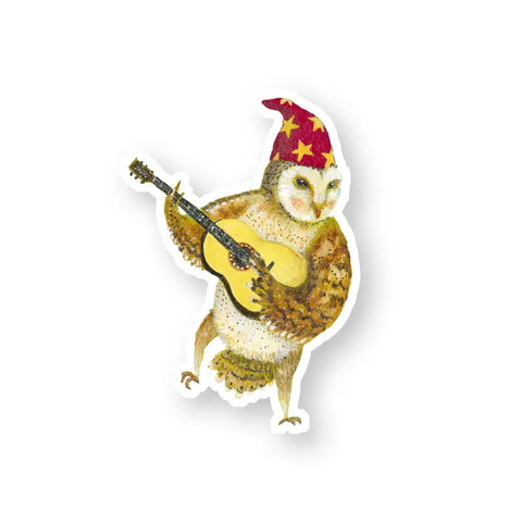 Sticker Guitar Owl