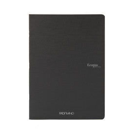 Notebook 5.8" x 8.3" Staple-Bound Gridded Black