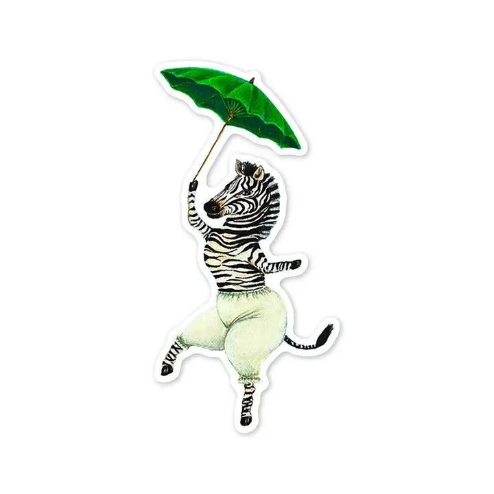 Sticker Dancing Zebra