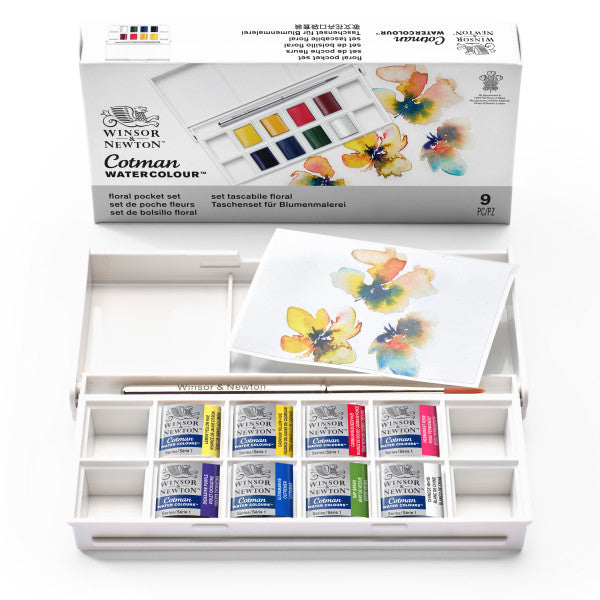 Winsor & Newton Artists Watercolors 8 Floral Pocket Set