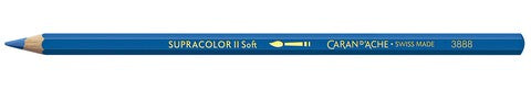 Caran D'Ache Supracolor Aquarelle Blue Colored Pencils