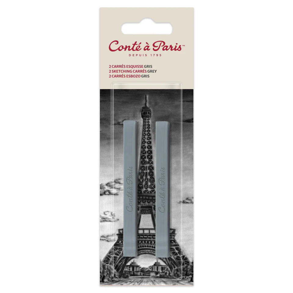 Conte Set of 2 Pierre Noire Sketch Carre Crayons