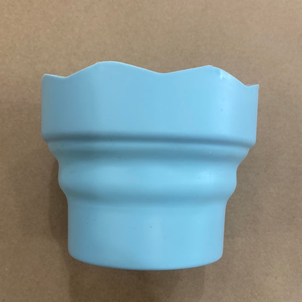 Collapsible Water Cup Round Blue
