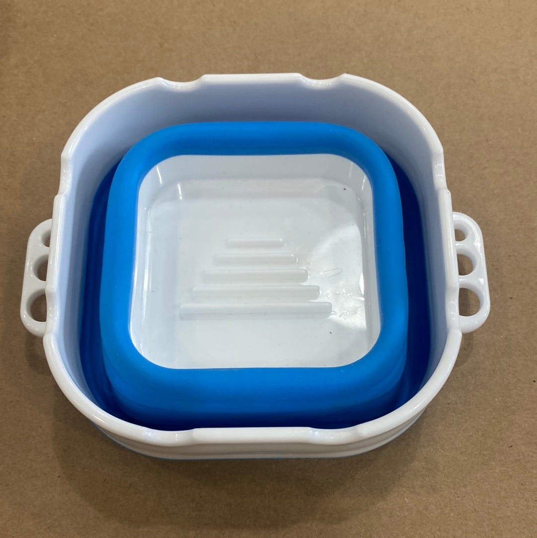 Posners Collapsible Blue Square Water Cup