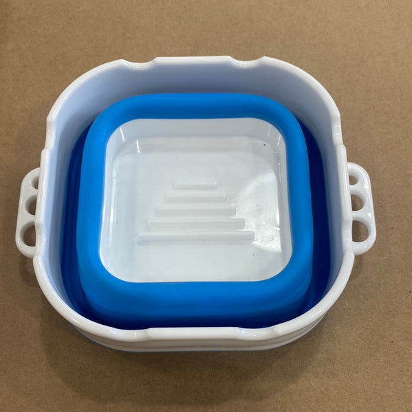Posners Collapsible Blue Square Water Cup