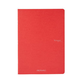 Notebook 5.8" x 8.3" Staple-Bound Dotted Red