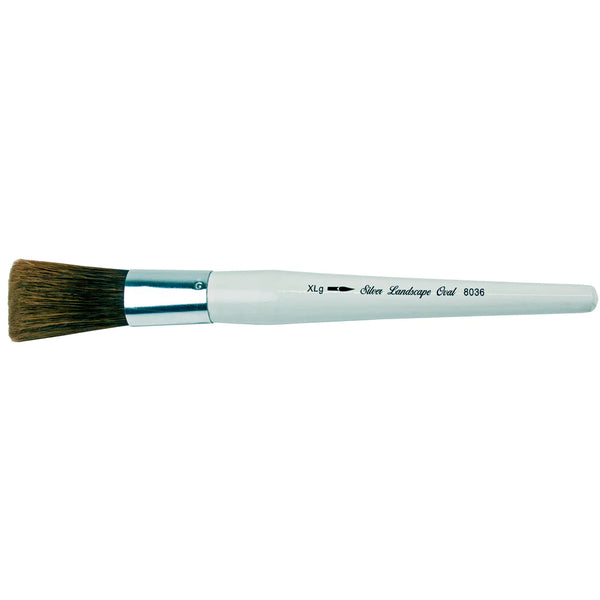 Silver Brush Silver Jumbo Oval Landscape Brushes