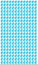 Rhinestone Jewel Stickers Light Blue