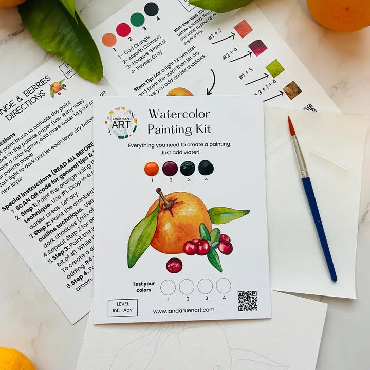 Landa Ruen Watercolor Painting Kits