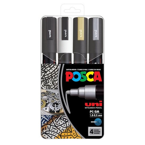 Posca 4-Color Markers Sets