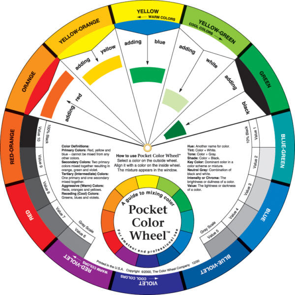 Color Wheel Co 5.125in English Pocket Color Wheel